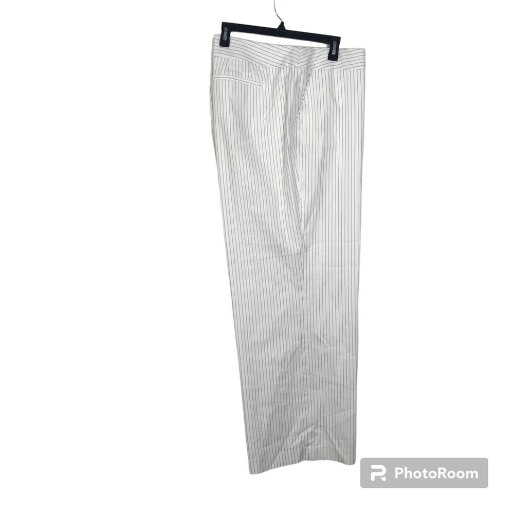 Lane Bryant Women’s Dress Pants Size 22 Color White/Striped wide leg high rise